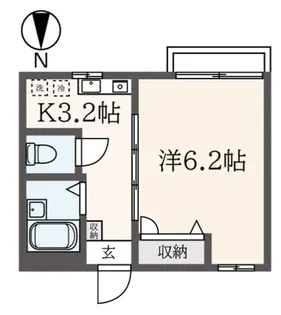 ディアスギョクロウソウ(玉朗荘)【2階】の間取り