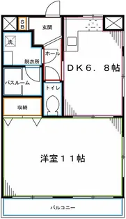 ウエストタウンビル【3階】の間取り