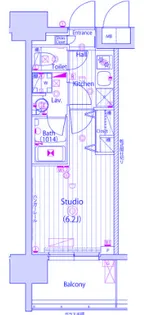 グランド・ガーラ川崎西口【10階】の間取り