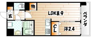 アビアランス歯大前【8階】の間取り