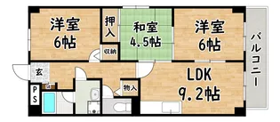 大阪府大阪市平野区平野宮町1【マンション】の間取り