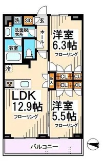 東京都世田谷区八幡山3【マンション】の間取り
