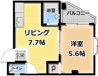 ロイヤルハイム新深江【2階】の間取り