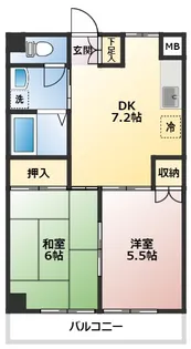 浅野コーポ【2階】の間取り