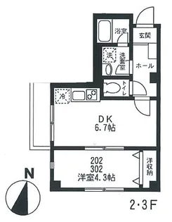 Branche立岡 ブランシェタチオカ【3階】の間取り
