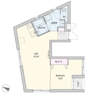 ウノビスタ鶴見A【3階】の間取り