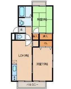 セジュール大町【1階】の間取り