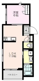 シャーメゾンヴェルデ【2階】の間取り