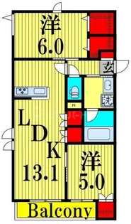 Bonheur de Chien Kitaayase【2階】の間取り