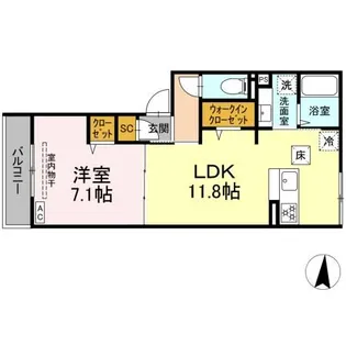 D Paina 新羽町II【1階】の間取り