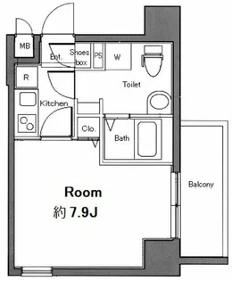 ガラ・ステージ目黒不動前【10階】の間取り