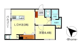 ルヴァン・ソレイユ【4階】の間取り