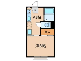 カ-サ東玉川【1階】の間取り