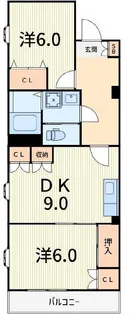 RSメゾン四季【1階】の間取り