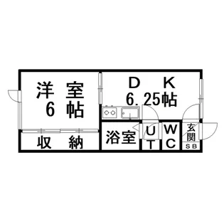 ハイネスコーポハイブリッヂ【2階】の間取り