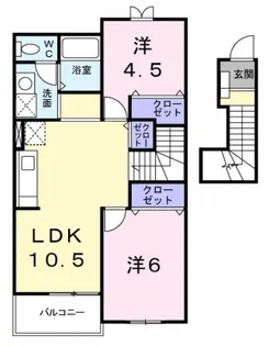 ローレル落合I【2階】の間取り