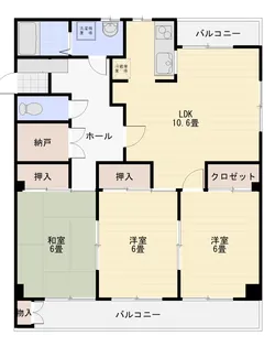 ヴァンヴェール湘南台II【2階】の間取り