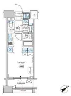 パークアクシス横浜山下町【6階】の間取り