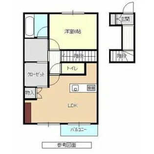 リリーバーベナB棟【2階】の間取り