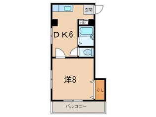 エ-スハイツ塚口【3階】の間取り