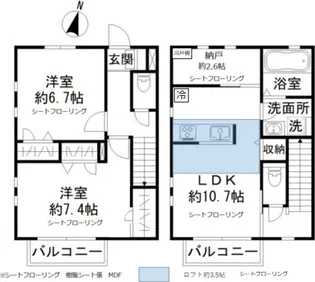 ivy right【1階】の間取り