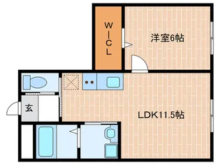 プラ-ジュ・ド・クキ【2階】の間取り