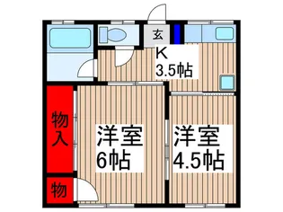 シティハイム【2階】の間取り