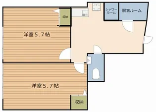 カーサ・ブリランテ【2階】の間取り
