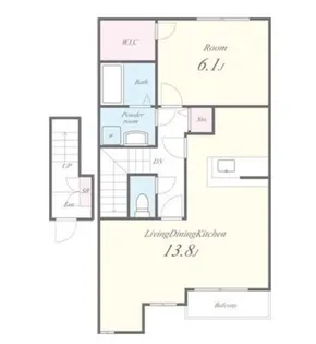 ヴィラ・コンフォーレ【2階】の間取り