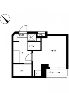 スカイコート日本橋【4階】の間取り