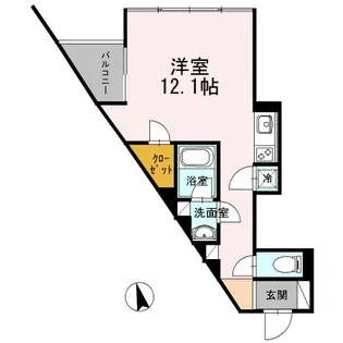 カスタリア目黒長者丸【3階】の間取り