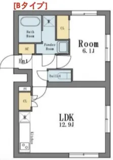 ANQI碑文谷【4階】の間取り