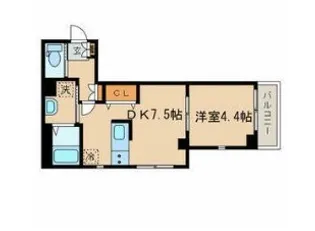 シーズ ガレリア目黒【2階】の間取り