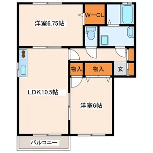 ガーデンプレイス【1階】の間取り