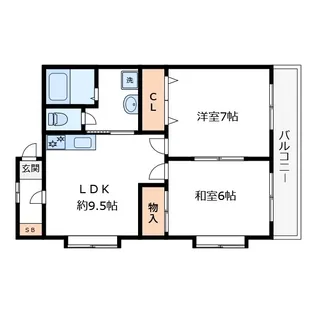 ロイヤルサンハイツ【3階】の間取り