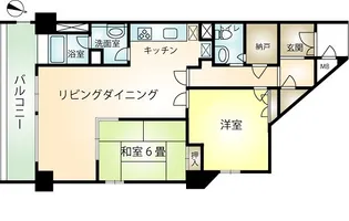 フジタ熱海マンション【5階】の間取り