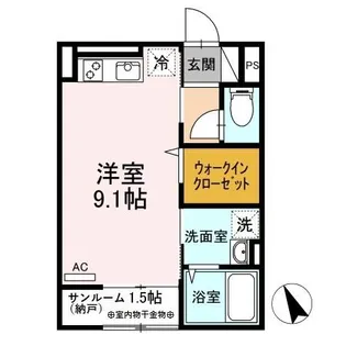 カーサ シエロ【2階】の間取り