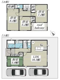 クレイドルガーデン市原市東国分寺台第2【1階】の間取り