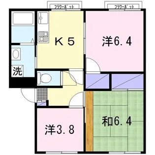 アモーレ大和V【1階】の間取り