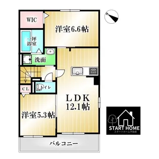 フランメゾン松茂【2階】の間取り