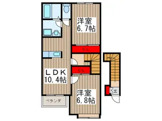 Forest green【2階】の間取り