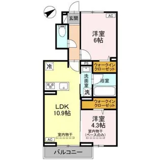 プレッシャス奥井【1階】の間取り