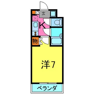 サンロードスクエアショウワ【4階】の間取り