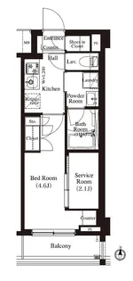 アーバンパーク住吉【4階】の間取り