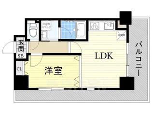 リーガル南船場【7階】の間取り