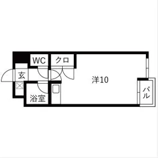 ブランドール河原町プラザ【3階】の間取り