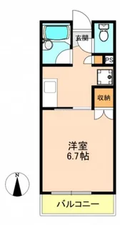 ルーベ祇園【1階】の間取り