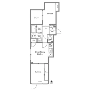 ルクレ目白西坂の間取り