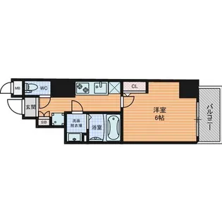 エグゼ阿倍野【11階】の間取り