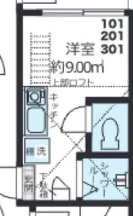 QUQURI IKEBUKURO【2階】の間取り
